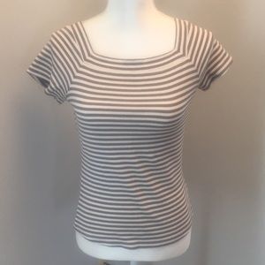 Boatneck striped T-shirt